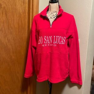 YoYo's Fleece Long Sleeve Top with 7 inch Zipper Size Large